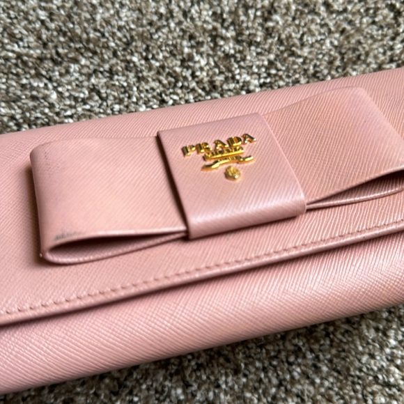 Prada Pink Saffiano Leather Wallet - Picture 10 of 12